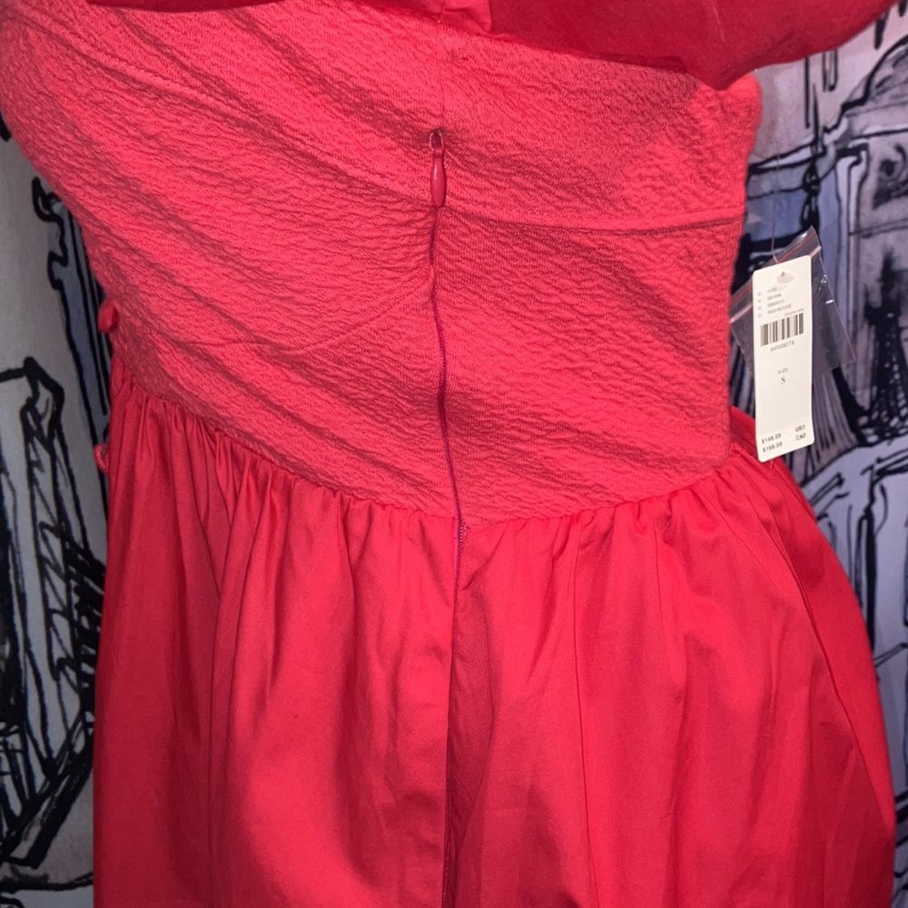 Maeve Anthropologie Puffed-Sleeved Sweetheart Mini Dress - Picture 7 of 15